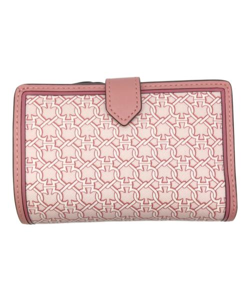 Kate Spade（ケイトスペード）Kate Spade (ケイトスペード) スペード リンク ミディアム コンパクト バイフォールド ウォレット ピンクの古着・服飾アイテム