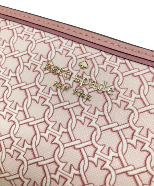 Kate Spade（ケイトスペード）Kate Spade (ケイトスペード) スペード リンク ミディアム コンパクト バイフォールド ウォレット ピンクの古着・服飾アイテム