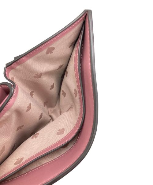 Kate Spade（ケイトスペード）Kate Spade (ケイトスペード) スペード リンク ミディアム コンパクト バイフォールド ウォレット ピンクの古着・服飾アイテム