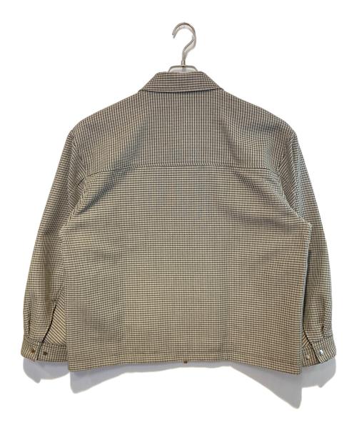 MAISON SPECIAL（メゾンスペシャル）MAISON SPECIAL (メゾンスペシャル) ガンクラブチェックジップアップブルゾン ホワイト×ブラック サイズ:00の古着・服飾アイテム