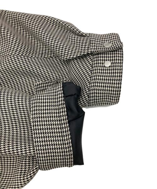 MAISON SPECIAL（メゾンスペシャル）MAISON SPECIAL (メゾンスペシャル) ガンクラブチェックジップアップブルゾン ホワイト×ブラック サイズ:00の古着・服飾アイテム