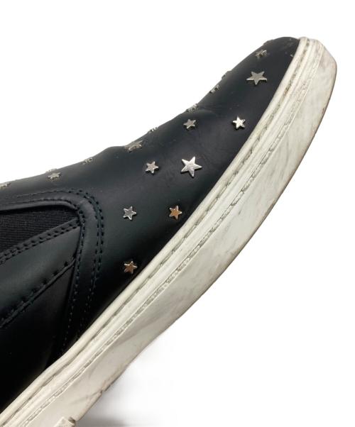 JIMMY CHOO（ジミーチュウ）JIMMY CHOO (ジミーチュウ) スタースタッズ スリッポン ブラック サイズ:40（25cm相当）の古着・服飾アイテム