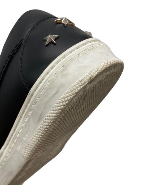 JIMMY CHOO（ジミーチュウ）JIMMY CHOO (ジミーチュウ) スタースタッズ スリッポン ブラック サイズ:40（25cm相当）の古着・服飾アイテム