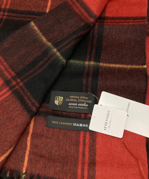 JOURNAL STANDARD（ジャーナルスタンダード）JOURNAL STANDARD (ジャーナルスタンダード) Cashmere ストール レッドの古着・服飾アイテム