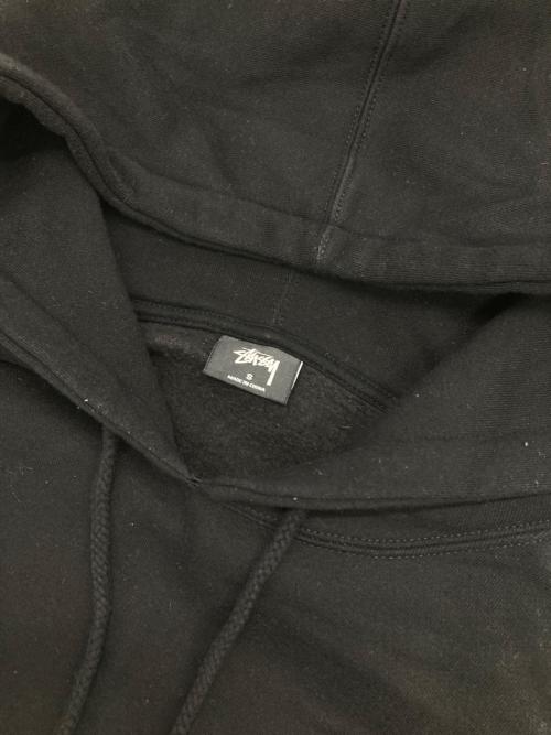 stussy（ステューシー）stussy (ステューシー) ロゴプリントパーカー ブラック サイズ:Sの古着・服飾アイテム