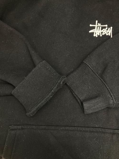 stussy（ステューシー）stussy (ステューシー) ロゴプリントパーカー ブラック サイズ:Sの古着・服飾アイテム