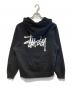 stussy (ステューシー) ロゴプリントパーカー ブラック サイズ:S：8000円