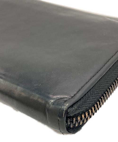 Maison Margiela（メゾンマルジェラ）Maison Margiela (メゾンマルジェラ) Lジップレザーウォレット ブラック サイズ:下記参照　の古着・服飾アイテム