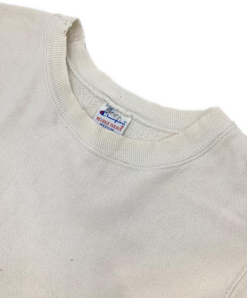 Champion REVERSE WEAVE（チャンピオン リバース ウィーブ）Champion REVERSE WEAVE (チャンピオン リバース ウィーブ) クルーネックスウェット ホワイト サイズ:Ｍの古着・服飾アイテム
