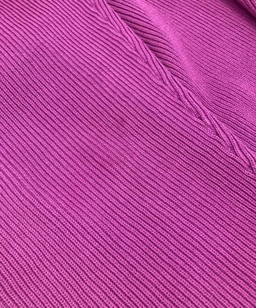 AURALEE（オーラリー）AURALEE (オーラリー) スーパーハードツイストリブニットカーディガン パープル サイズ:3の古着・服飾アイテム