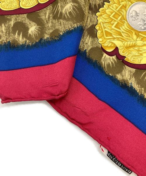 HERMES（エルメス）HERMES (エルメス) カレ90 レッド×ブルー サイズ:下記参照　の古着・服飾アイテム