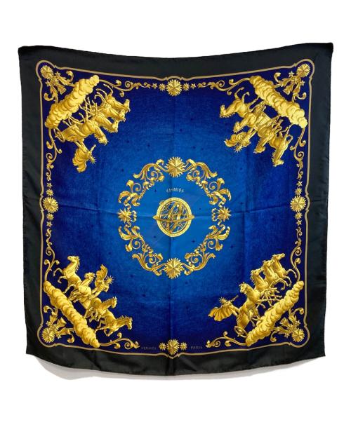 HERMES（エルメス）HERMES (エルメス) カレ90 ネイビー サイズ:下記参照　の古着・服飾アイテム