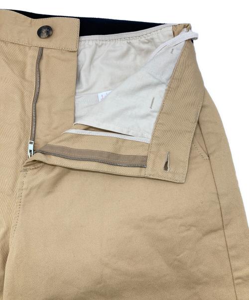 MARNI（マルニ）MARNI (マルニ) コットンギャバジンロゴウェストパンツ ベージュ サイズ:46（M相当）の古着・服飾アイテム