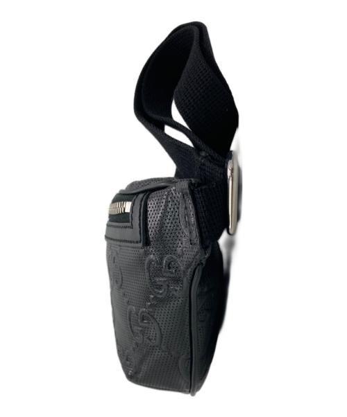 GUCCI（グッチ）GUCCI (グッチ) GGエンボス ベルトバッグ ブラック サイズ:下記参照　の古着・服飾アイテム