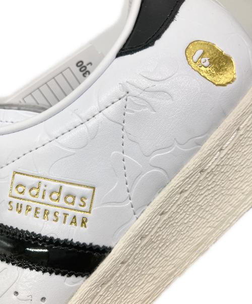 adidas（アディダス）adidas (アディダス) BAPE BY A BATHING APE (ベイプバイアベイシングエイプ) ローカットスニーカー ホワイト サイズ:30cm 未使用品の古着・服飾アイテム