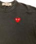 中古・古着 PLAY COMME des GARCONS (プレイ コムデギャルソン) ハートロゴカットソー ブラック サイズ:XL：6000円