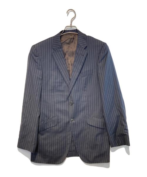 Paul Smith London（ポールスミスロンドン）Paul Smith London (ポールスミスロンドン) ストライプ2Bジャケット ネイビー サイズ:Ｌの古着・服飾アイテム