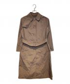 Aquascutumアクアスキュータム）の古着「ナイロンコート」｜ブラウン