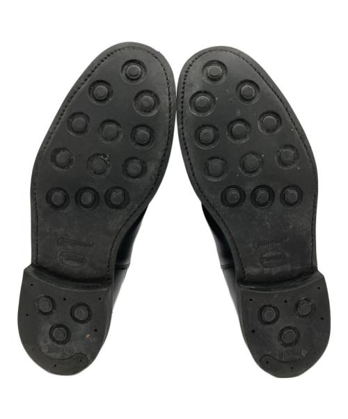 SANDERS（サンダース）SANDERS (サンダース) ミリタリーキャップトゥチェルシーブーツ ブラック サイズ:8（27ｃｍ相当）の古着・服飾アイテム