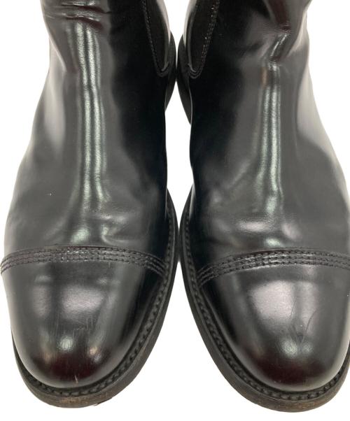 SANDERS（サンダース）SANDERS (サンダース) ミリタリーキャップトゥチェルシーブーツ ブラック サイズ:8（27ｃｍ相当）の古着・服飾アイテム