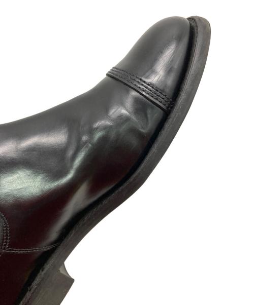 SANDERS（サンダース）SANDERS (サンダース) ミリタリーキャップトゥチェルシーブーツ ブラック サイズ:8（27ｃｍ相当）の古着・服飾アイテム