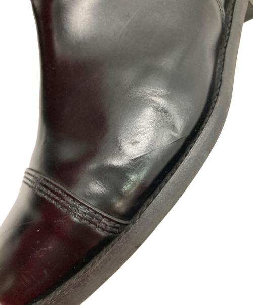 SANDERS（サンダース）SANDERS (サンダース) ミリタリーキャップトゥチェルシーブーツ ブラック サイズ:8（27ｃｍ相当）の古着・服飾アイテム