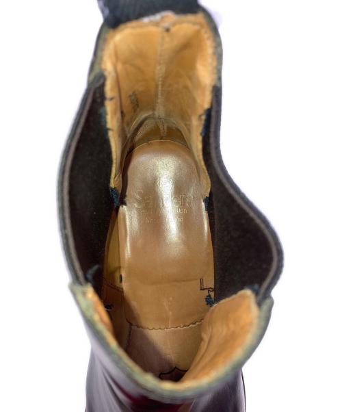 SANDERS（サンダース）SANDERS (サンダース) ミリタリーキャップトゥチェルシーブーツ ブラック サイズ:8（27ｃｍ相当）の古着・服飾アイテム