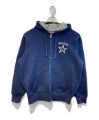 NFLエヌエフエル）の古着「ニットジップパーカー」｜ネイビー