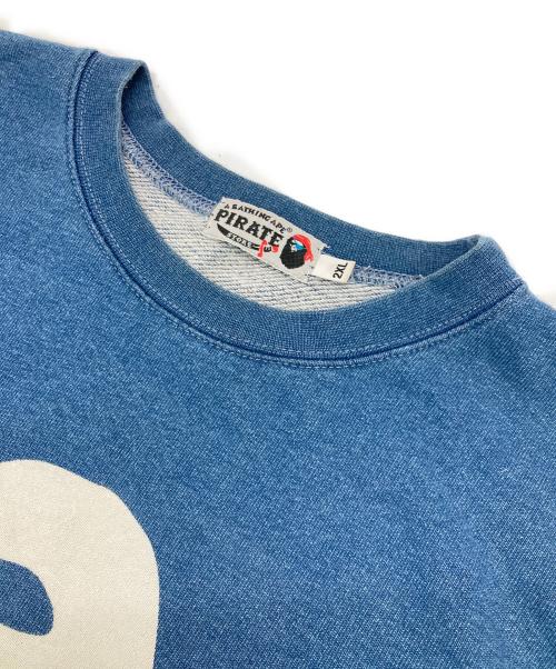 A BATHING APE（アベイシングエイプ）A BATHING APE (ア ベイシング エイプ) プリントスウェット ブルー サイズ:2XLの古着・服飾アイテム