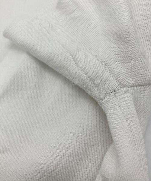 DRAWER（ドゥロワー）DRAWER (ドゥロワー) 16Gバックジップクルーネックニット ホワイト サイズ:FREEの古着・服飾アイテム