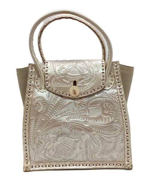 Carving Tribes（カービングトライブス）Carving Tribes (カービングトライブス) LUNA ハンドバッグ グレー サイズ:下記参照　の古着・服飾アイテム