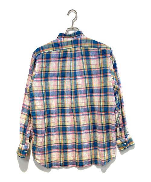INDIVIDUALIZED SHIRTS（インディビジュアライズドシャツ）INDIVIDUALIZED SHIRTS (インディビジュアライズドシャツ) リネンチェックシャツ マルチカラー サイズ:FREEの古着・服飾アイテム