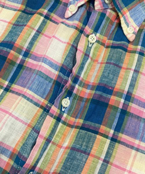 INDIVIDUALIZED SHIRTS（インディビジュアライズドシャツ）INDIVIDUALIZED SHIRTS (インディビジュアライズドシャツ) リネンチェックシャツ マルチカラー サイズ:FREEの古着・服飾アイテム