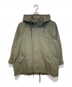 FRAMeWORKフレームワーク）の古着「C/PEフードミドルブルゾン」｜オリーブ