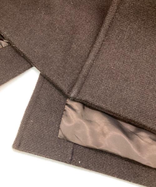 LOW CLASSIC（ロウクラシック）LOW CLASSIC (ロウクラシック) ウール ベルト コート ブラウン サイズ:Mの古着・服飾アイテム