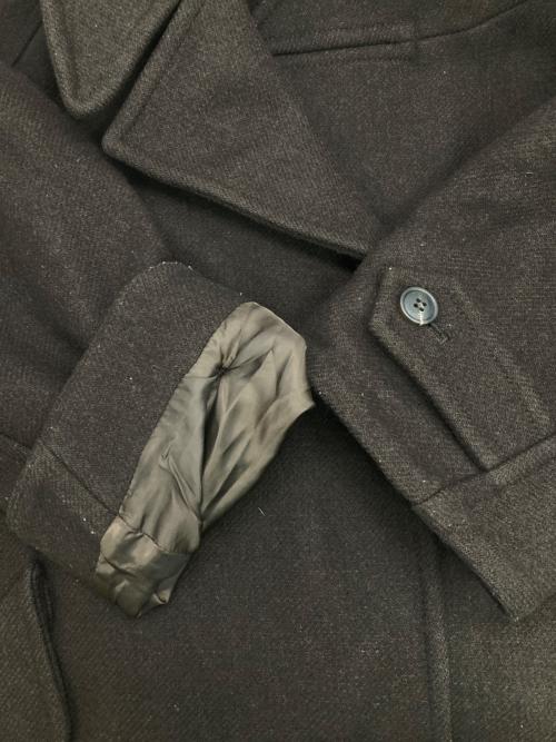 LOW CLASSIC（ロウクラシック）LOW CLASSIC (ロウクラシック) ウール ベルト コート ブラウン サイズ:Mの古着・服飾アイテム