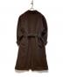 LOW CLASSIC (ロウクラシック) ウール ベルト コート ブラウン サイズ:M：11000円