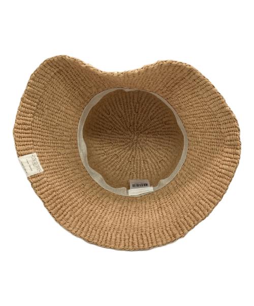 Chloe（クロエ）Chloe (クロエ) Mifuko (ミフコ) フェアトレードウーブンペーパー＆コットン製ハット ベージュ サイズ:FREEの古着・服飾アイテム