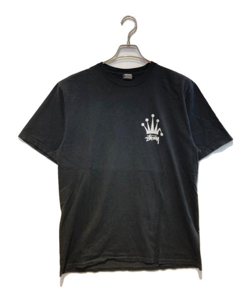 stussy（ステューシー）stussy (ステューシー) クラウンTシャツ ブラック サイズ:Ｍの古着・服飾アイテム