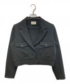 ROPEロペ）の古着「ショート丈ジャケットブルゾン」｜ブラック