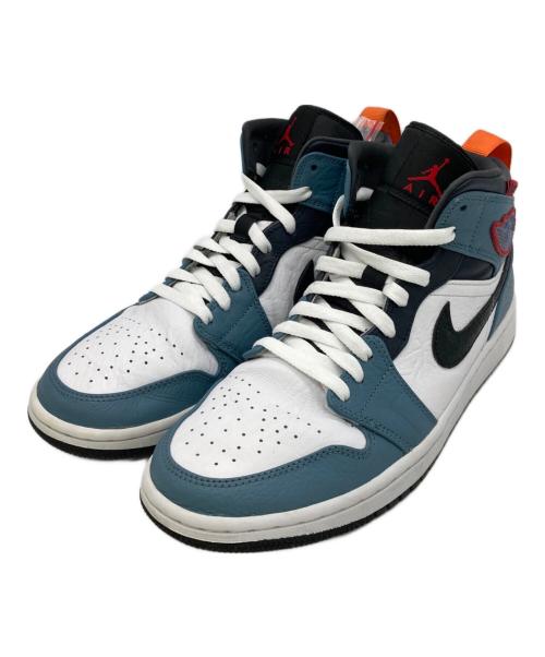 NIKE（ナイキ）NIKE (ナイキ) FACETASM (ファセッタズム) AIR JORDAN 1 MID SE ブルー×ホワイト サイズ:US9.5の古着・服飾アイテム