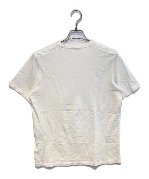 PRADA（プラダ）PRADA (プラダ) ラバーロゴナイロン切り替えポケットTシャツ ホワイト サイズ:Ｓの古着・服飾アイテム