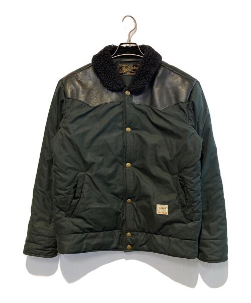 CALEE（キャリー）CALEE (キャリー) 襟ボアレザーヨーク中綿ウエスタンジャケット ブラック サイズ:Lの古着・服飾アイテム