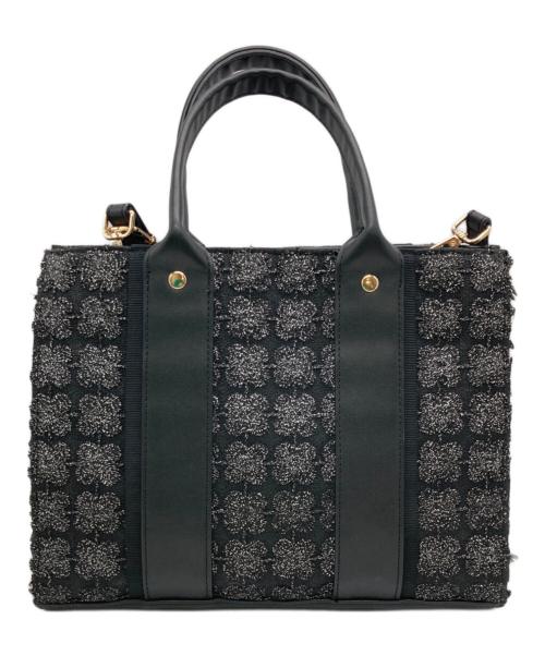 LANVIN en Bleu（ランバンオンブルー）LANVIN en Bleu (ランバンオンブルー) スクエアトートバッグ ブラック サイズ:下記参照の古着・服飾アイテム