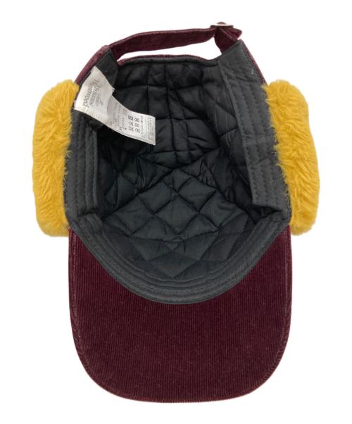 Vivienne Westwood（ヴィヴィアンウエストウッド）Vivienne Westwood (ヴィヴィアンウエストウッド) コーデュロイフライトキャップ ボルドー サイズ:Mの古着・服飾アイテム