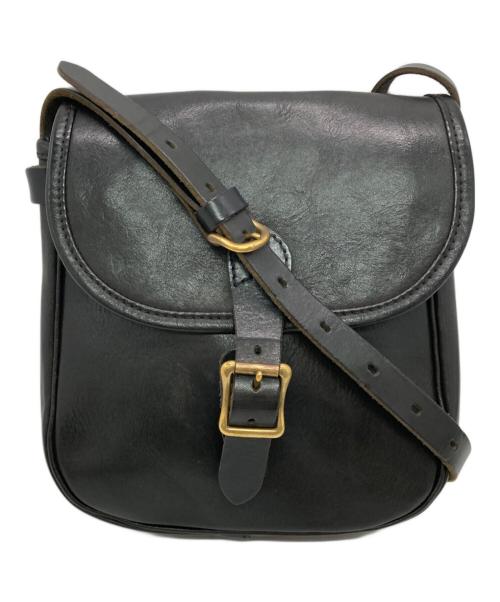 SLOW（スロウ）SLOW (スロウ) レザーショルダーバッグ ブラック サイズ:下記参照の古着・服飾アイテム
