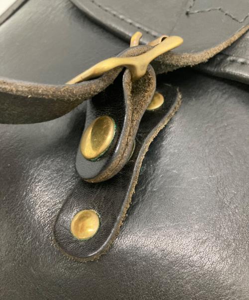 SLOW（スロウ）SLOW (スロウ) レザーショルダーバッグ ブラック サイズ:下記参照の古着・服飾アイテム