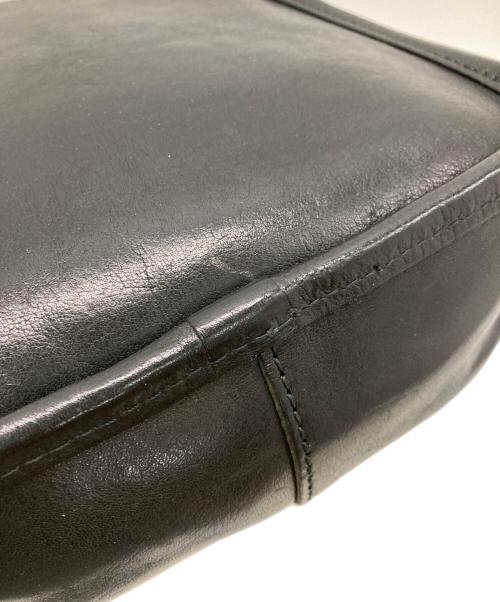 SLOW（スロウ）SLOW (スロウ) レザーショルダーバッグ ブラック サイズ:下記参照の古着・服飾アイテム