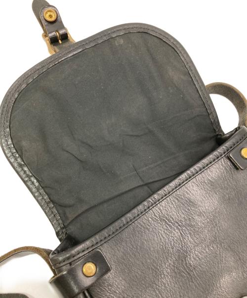 SLOW（スロウ）SLOW (スロウ) レザーショルダーバッグ ブラック サイズ:下記参照の古着・服飾アイテム