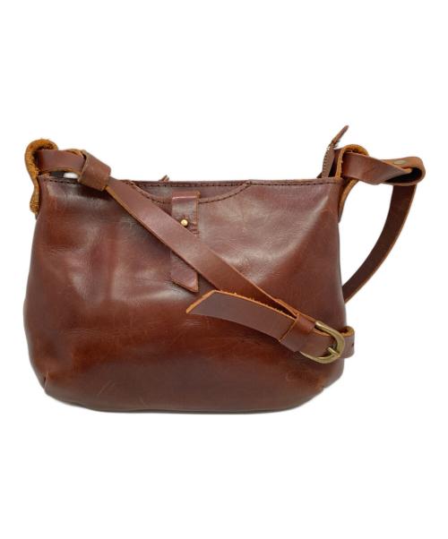 SLOW（スロウ）SLOW (スロウ) レザーショルダーバッグ ブラウン サイズ:下記参照の古着・服飾アイテム